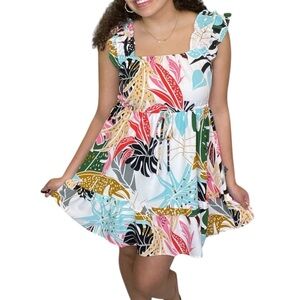 JODIFL Vibrant Tropical Mini Dress‎